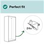 Support étagère 101558 compatible avec IKEA PAX KOMPLEMENT Rechange Taquet étagère Fixation Cheville Blanc (24 pièces)