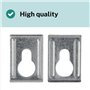 103693 Lot de 4 supports muraux pour IKEA PAX KALLAX METOD Plaque de montage murale Convient comme pièce de rechange pour IKEA P