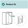 103693 Lot de 4 supports muraux pour IKEA PAX KALLAX METOD Plaque de montage murale Convient comme pièce de rechange pour IKEA P