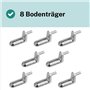 Support étagère 113301 compatible avec IKEA BESTA BRIMNES BRUSALI Taquet étagère Fixation Rechange 3 mm Tablettes (8 pièces)