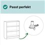 Taquet étagère 131372 compatible avec IKEA BILLY Fixation Support étagère Rechange Série actuelle 3 mm (8 pièces)