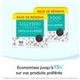 LILLYDOO Lot de 50 matelas à langer souples et doux pour la peau, 60 x 60 cm, sans parfum
