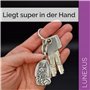 Lunexus Porte-clés Saint Christophe - Ange gardien pour voiture et moto - Béni - patron automobile - Porte-bonheur - Cadeau pour