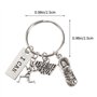 Lot de 2 Porte-clés Marathon Running Marathon Sneaker Porte-clés Citation I Can Sneaker Porte-clés Athlètes Pendentif Porte-clés