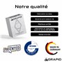 GRAPID Support de vélo pour Apple AirTag Support Universel pour Tracker antivol – Étui d'accessoires – Vis de sécurité – Protect
