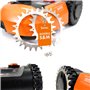 BEOS® 2 x crampons en acier inoxydable de qualité supérieure pour Worx Landroid S/M + 12 x vis en acier inoxydable – Amélioratio