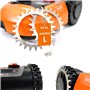 BEOS® 2 x Crampons en Acier Inoxydable de qualité supérieure pour Worx Landroid L & Vision + 12 x vis – Amélioration de la Tract