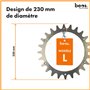 BEOS® 2 x Crampons en Acier Inoxydable de qualité supérieure pour Worx Landroid L & Vision + 12 x vis – Amélioration de la Tract