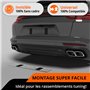 GENMAG® 2X Support de Plaque d'Immatriculation Auto Moto sans Cadre [Extra Fort & Universel] Support Plaque Immatriculation Voit