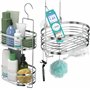 Étagère de douche à suspendre en acier inoxydable avec support de rasoir