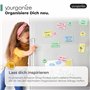 YOURGANIZE® Lot de 90 aimants Smileys - Diamètre : 30 mm - Idéal comme système de récompense pour Les Enfants, Accessoires pour 