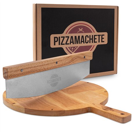 PIZZAMACHETE Roulette à pizza + planche à pizza
