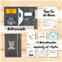 CAVOADO Étui pour carnet de maternité en feutre avec 6 cartes de jalon et liste de hackliste de grossesse, organiseur pour passe