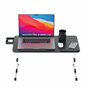 Fulmers Table pour ordinateur portable réglable en hauteur avec 5 niveaux – Table pour tablette et ordinateur portable pliable a