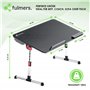 Fulmers Table pour ordinateur portable réglable en hauteur avec 5 niveaux – Table pour tablette et ordinateur portable pliable a