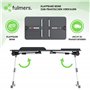Fulmers Table pour ordinateur portable réglable en hauteur avec 5 niveaux – Table pour tablette et ordinateur portable pliable a