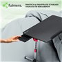 Fulmers Table pour ordinateur portable réglable en hauteur avec 5 niveaux – Table pour tablette et ordinateur portable pliable a