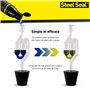 STEEL SEAL Testeur de joint de culasse - Testeur de CO2 pour eau de refroidissement de voiture - Test des gaz d'échappement - Sy