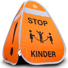 AGR Living® Attention enfants - Cube d'avertissement - 65 x 45 x 45 cm - Pour une sécurité maximale - Panneau d'avertissement po