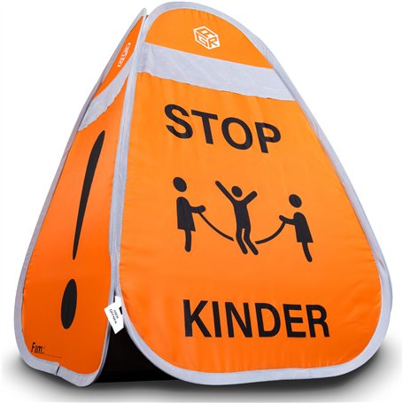 AGR Living® Attention enfants - Cube d'avertissement - 65 x 45 x 45 cm - Pour une sécurité maximale - Panneau d'avertissement po