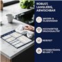 WUNI Accessoires Airfryer - Guide magnétique avec température, durée et quantité - Livre de cuisine allemand Airfyer - Accessoir