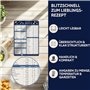 WUNI Accessoires Airfryer - Guide magnétique avec température, durée et quantité - Livre de cuisine allemand Airfyer - Accessoir