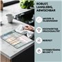 WUNI Accessoires Airfryer - Guide magnétique avec température, durée et quantité - Livre de cuisine allemand Airfyer - Accessoir