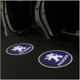 Zhangsup 2 Pièces Lumière de Bienvenue Voiture pour Peugeot 308 408 508 2008 4008 5008 206 207 301