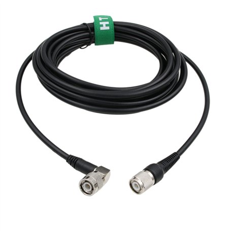 HangTon Câble coaxial blindé antenne GPS radio 50 Ohm TNC vers TNC à angle droit RF faible perte RG223 3 m