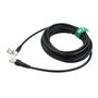 HangTon Câble coaxial blindé antenne GPS radio 50 Ohm TNC vers TNC à angle droit RF faible perte RG223 3 m