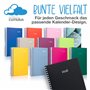 Calendrier 2023 épais – BLEU – Reliure spirale – Une page par jour – Agenda personnel – Agenda de bureau – Agenda de projet - Em