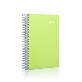 Calendrier 2022 épais – Noir – Reliure spirale – Une page par jour – Agenda personnel – Agenda de bureau – Agenda de projet
