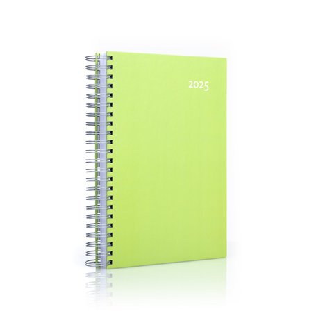 Calendrier 2022 épais – Noir – Reliure spirale – Une page par jour – Agenda personnel – Agenda de bureau – Agenda de projet
