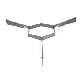 Grillrost.com Das Original Support pour toutes les plaques de cuisson de 80 cm – Suffisamment d'air et un maintien sûr