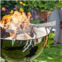 Grillrost.com Das Original Support pour toutes les plaques de cuisson de 80 cm – Suffisamment d'air et un maintien sûr