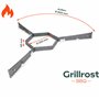 Grillrost.com Das Original Support pour toutes les plaques de cuisson de 80 cm – Suffisamment d'air et un maintien sûr