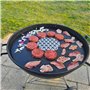 Grillrost.com Das Original Support pour toutes les plaques de cuisson de 80 cm – Suffisamment d'air et un maintien sûr