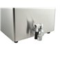 METRO Professional Cuiseur à Pâtes électrique en Acier Inoxydable, 8 L, 3150 W, avec Robinet de Vidange, 4 Paniers, Argent