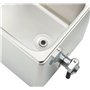 METRO Professional Cuiseur à Pâtes électrique en Acier Inoxydable, 8 L, 3150 W, avec Robinet de Vidange, 4 Paniers, Argent