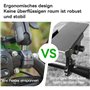 FANAUE Base de montage en U pour guidon en alliage d'aluminium avec boule en TPU de 1", compatible avec les supports RAM de tail