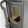 Spartherm Grille de cheminée 15 x 22 cm en fonte massive, moderne, noire