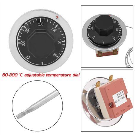 YIUS AC 250V 16A 50 à 300 degrés Celsius Thermostat régulateur de température