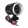 GLBMLMTHZP 2 Pouces 52mm 0-8000 RPM Tacho Tacho Tachym Tachymètre Fibre de Carbone Visage Jaune DIRIGÉ Compte-Tours de Voiture