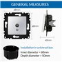 WESA PJ-43-W Prise intermédiaire murale standard pour télévision, installation facile avec choix de différents designs, sans cad