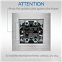 WESA PJ-43-B Prise intermédiaire murale standard pour télévision, installation facile avec choix de différents designs, sans cad
