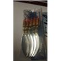 Lot de 5 cuillères de pêche Evia Aspen modèle 13 Numéro 2 Argent 6,4 g avec hameçon simple sans mort (5 pièces [H13SS2P]