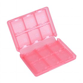 VIFER 28 en 1 Jeu Carte Mémoire Étui PP en Plastique Nintendo Carte Cartouche Boîte de Rangement pour Nintendo 3DS DSL DSI LL(Ro