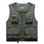 MekUk Homme Gilet de Pêche Veste [Modèles amovibles] gilet d'été multi-poches de pêche hommes minces photographes en plein air é