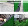 MOZ4dxy Gazon artificiel, gazon artificiel de rechange, facile à nettoyer, tapis de pelouse synthétique, pour piscine, fitness, 