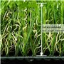MOZ4dxy Tapis de gazon synthétique de paysage de jardin, avec trous de drainage, gazon artificiel jaune, hauteur des poils de 3 